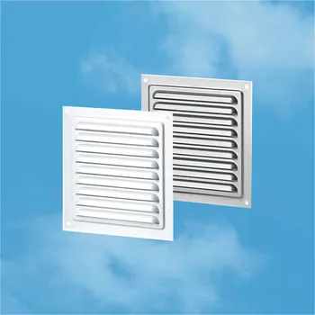 Větrací mřížka Vents, Refax větrací mřížka plechová 150x150 mm - bílá