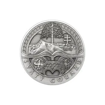 Svatý Gorazd - 1 Oz stříbro patina