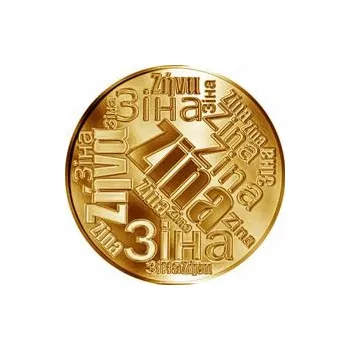 Česká jména - Zina - velká zlatá medaile 1 Oz
