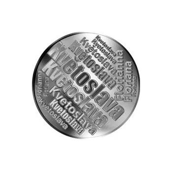 Česká jména - Květoslava - velká stříbrná medaile 1 Oz
