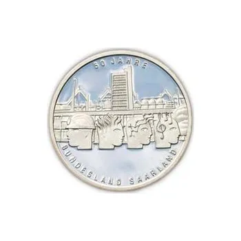 2007 Saarland Silver Proof 10 Eur