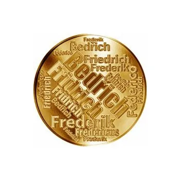 Česká jména - Bedřich - velká zlatá medaile 1 Oz