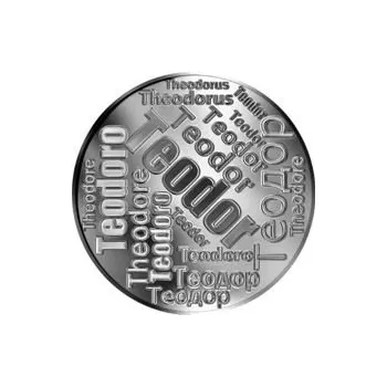 Česká jména - Teodor - velká stříbrná medaile 1 Oz