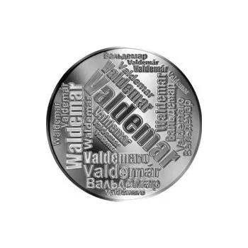 Česká jména - Valdemar - velká stříbrná medaile 1 Oz