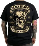 Black Heart Devil Skull černé