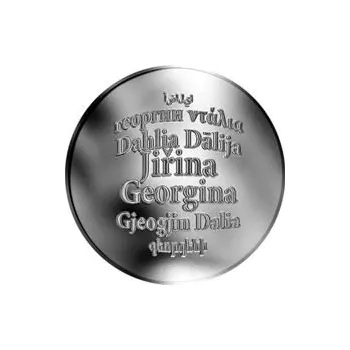 Česká jména - Jiřina - stříbrná medaile