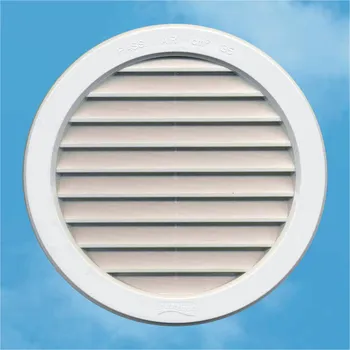 Větrací mřížka Edil Plast, Refax větrací mřížka kruhová se síťovinou VM 250 plast T25R - bílá