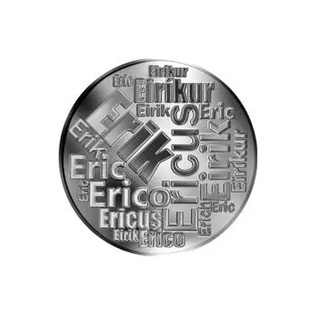 Česká jména - Erik - velká stříbrná medaile 1 Oz