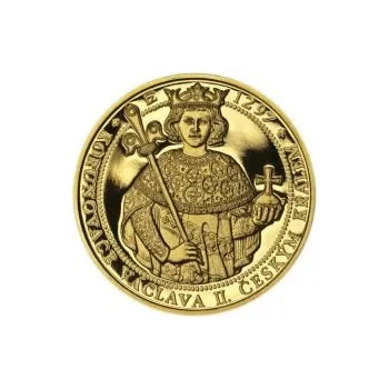 Korunovace Václava II. českým králem - zlato Proof