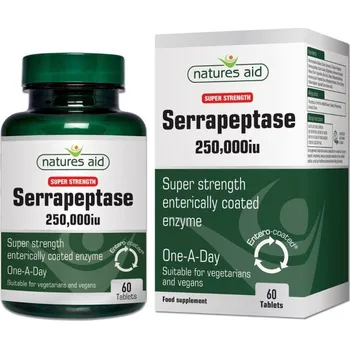 Přírodní produkt Recenze Natures Aid Serrapeptáza 250 000 iu 60 tbl.