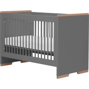 Dětská postýlka Postýlka Pinio Snap 60 x 120 cm - tmavě šedá/buk - poslední kus skladem ve výprodeji
