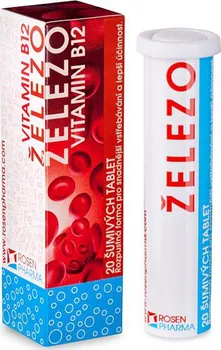 Rosen Pharma Železo + B12 20 tbl.