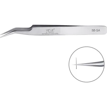 Kosmetická pinzeta BL LASHES PINZETA VETUS LEHCE ZAHNUTÁ