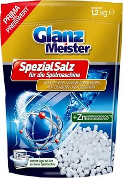 Sůl do myčky Glanz Meister sůl do myčky nádobí + zinek 1,2 kg
