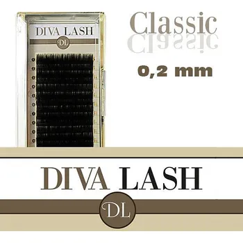 Umělé řasy Diva LASHES DIVA SILK B 0,2 Varianta: 15 mm