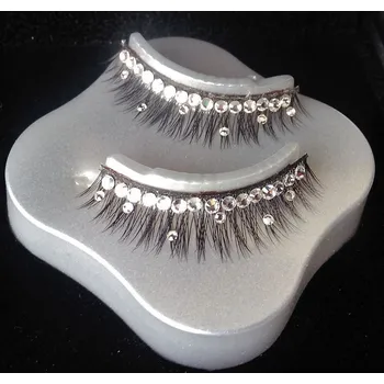 Umělé řasy BL LASHES LUXUSNÍ ŘASY 100 % přírodní norkové řasy s kamínky SWAROVSKI
