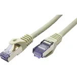 21.15.2808 Propojovací kabel RJ45/RJ45, S/FTP, 15m, kat. 6A, LSOH, šedý