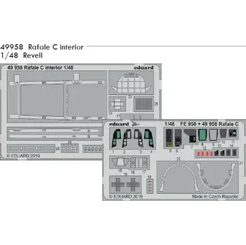 Plastikový model Eduard 1/48 Rafale C interior (REVELL)
