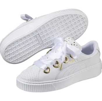 Dámské tenisky PUMA Platform Kiss Ath Lux White