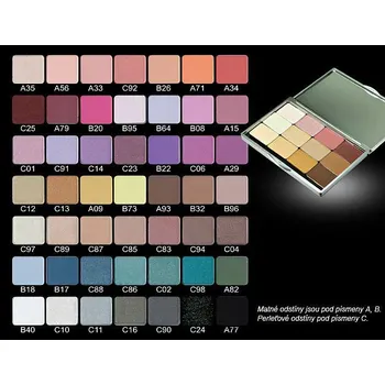 Oční stíny StageLine Barcelona náhradní náplň pro palety OČNÍ STÍN Varianta: C98