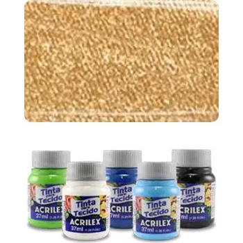 Speciální výtvarná barva ACR Barva na textil 37ml, Metallic Gold