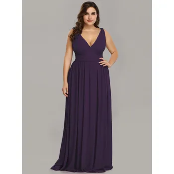 Dámské šaty Ever Pretty plesové šaty fialové 9016 Velikost: 4XL / 48 / 16 / 20