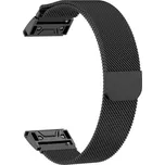 eses Milánský tah pro Garmin - Černý, QuickFit 26 mm