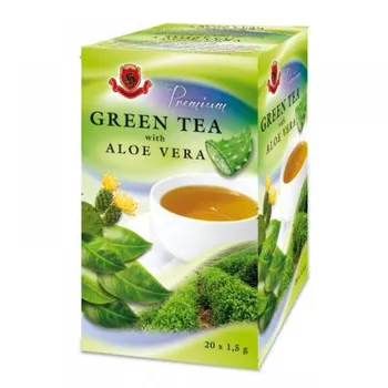 Čaj Herbex Premium Zelený čaj s aloe vera 20 x 1,5 g