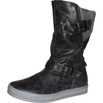 Dětská treková obuv Kornecki dívčí kozačky 04827 Barva: grafitová, Velikost: 27