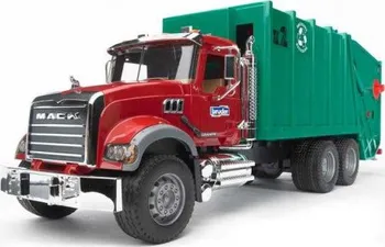 Bruder 2812 Mack nákladní auto popelář zelený