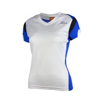 Dámské tričko Rogelli EABEL, bílo - modro - černé dámské L; Bílá funkční tričko + DÁREK dle VÝBĚRU!!