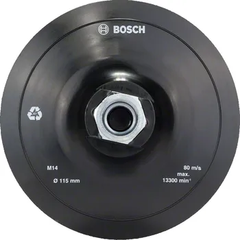 Příslušenství k brusce BOSCH Talíř se suchým zipem; 115 mm, 13 300 ot/min 2608601076 free_store_pickup
