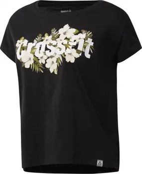 Dámské tričko Reebok Cf Floral Read Easy Tee CF5750 černé