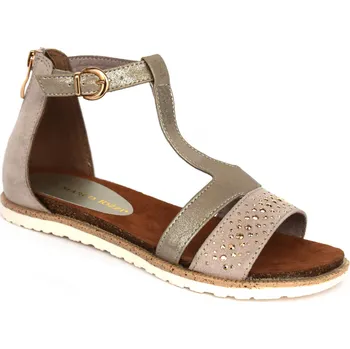 Dívčí sandály Sandály Marco Tozzi 2-48500-26 Barva: béžová, Velikost: 37