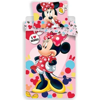 Povlečení Jerry Fabrics Minnie Pink 02 Micro 140 x 200, 70 x 90 cm