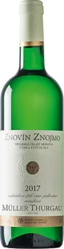 Víno Znovín Müller Thurgau 2017 jakostní víno 0,75 l