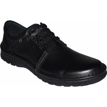 Pánské polobotky Kacper pánská vycházková obuv 1-0835 Barva: černá, Velikost: 41