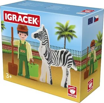 Figurka Igráček Ošetřovatel a zebra