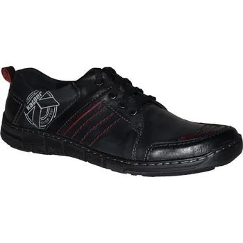 Pánské polobotky Kacper pánská vycházková obuv 1-6132 Barva: černošedá, Velikost: 45