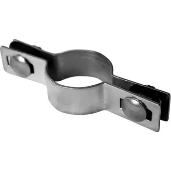 Pletivo Příchytka plotového panelu na sloupek 60mm - průběžná, zinková