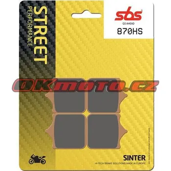 Brzdová destička Přední brzdové destičky SBS 870HS - BMW S1000RR, 1000ccm - 09-18
