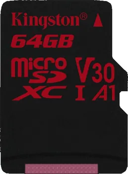 Paměťová karta Kingston Canvas React microSDXC 64 GB UHS-I U3 (KINSDCR64GBSP)