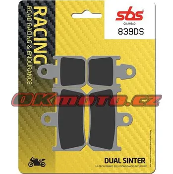 Brzdová destička Přední brzdové destičky SBS 839DS - Yamaha YZF-R1, 1000ccm - 07-14