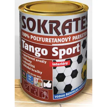 barva a nátěr na dřevo SOKRATES TANGO SPORT 100% polyuretanový parketový lak 10kg Barva: polomat