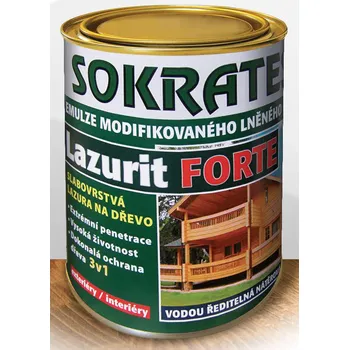 lazura SOKRATES LAZURIT FORTE slabovrstvá lazura 9kg Barva: citrus