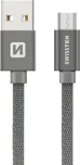 Swissten USB/Micro USB 0,2 m šedý