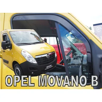 Plexi ofuk oken HEKO Ofuky oken - Opel Movano r.v. 2010 přední (dlouhé)