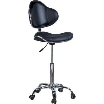 Kosmetická stolička s opěrkou BD-9933 - černá