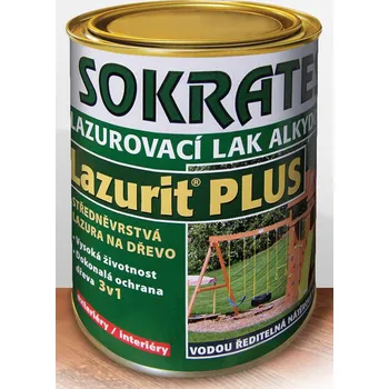 barva a nátěr na dřevo SOKRATES LAZURIT PLUS středněvrstvá lazura 9kg Barva: citrus