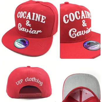 Kšiltovka Cocaine & Caviar červená kšiltovka